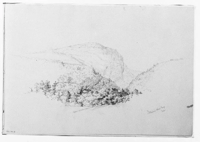 Delaware Water Gap '64 (Mount Tammany) (from Sketchbook)