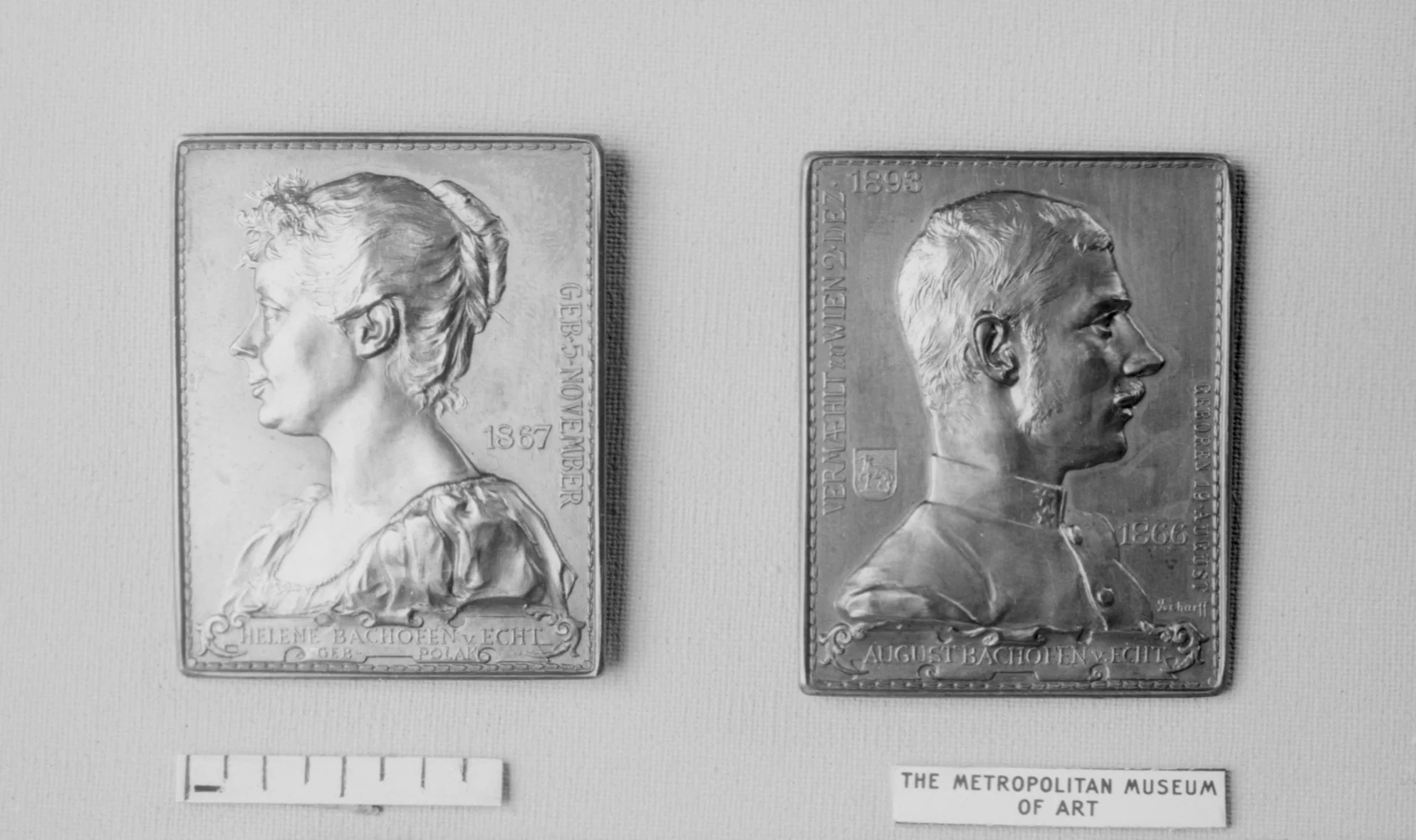 Marriage Token of August and Helene Bachofen von Echt