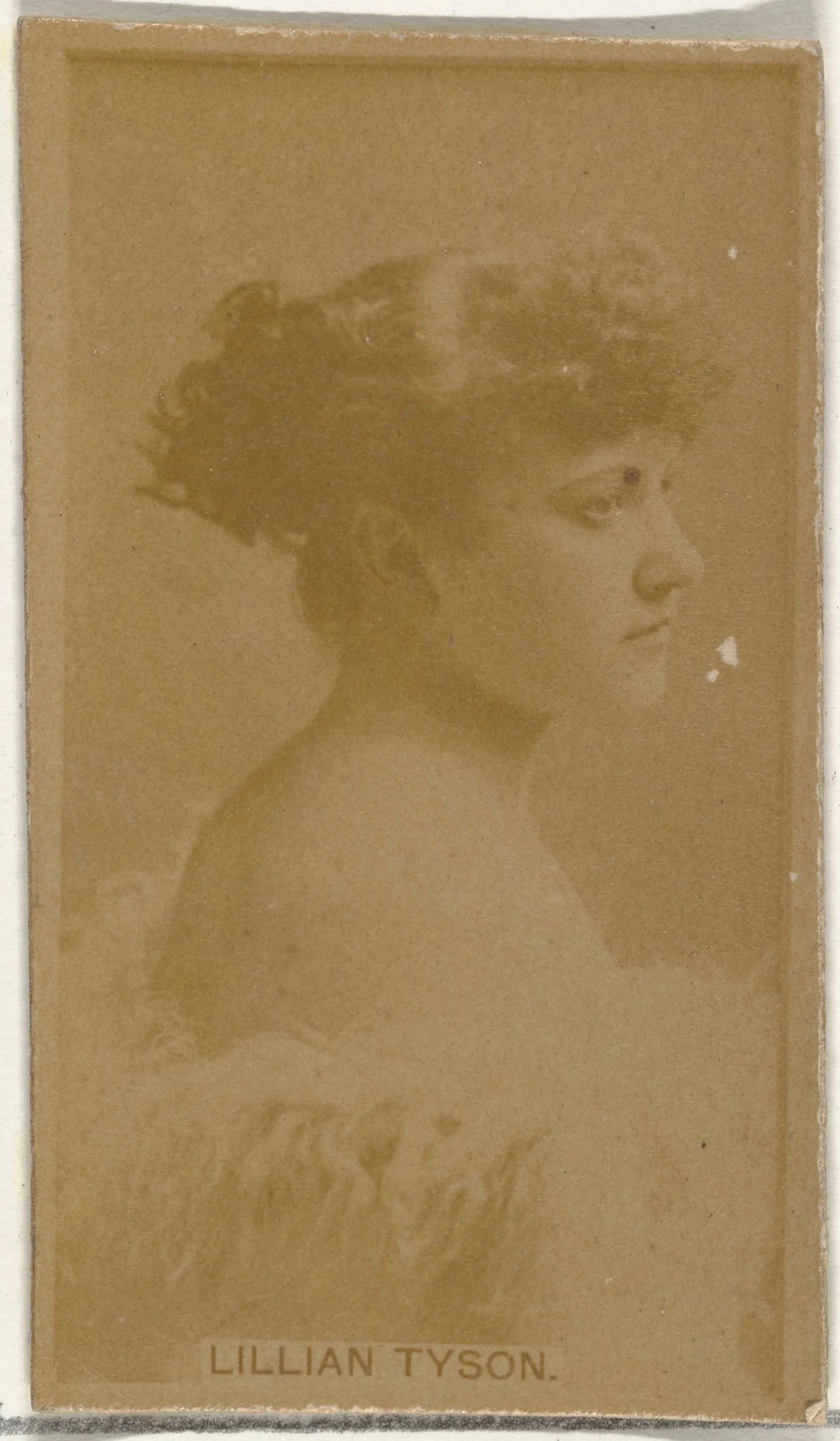 Lillian Tyson, from the Actors and Actresses series (N145-8) issued by Duke Sons & Co. to promote Duke Cigarettes